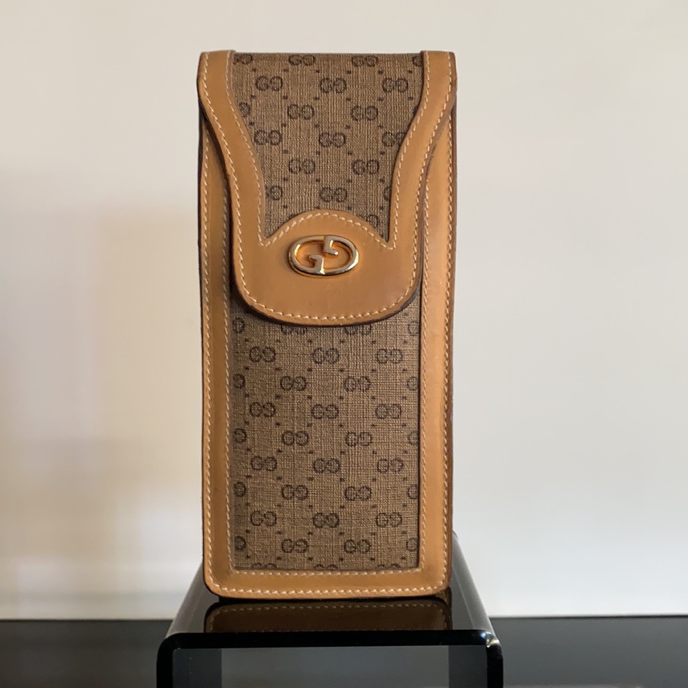 GUCCI SUNGLASSES / EYE GLASSES CASE VINTAGE 1980s
